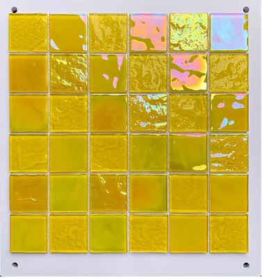 Resistente a los ácidos y antibacterianos cristal de vidrio Piscina mosaico azulejo en azul mixto