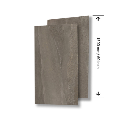 Tejas de mármol de porcelana gris pulida de 800 x 800 mm para el proyecto de renovación del baño