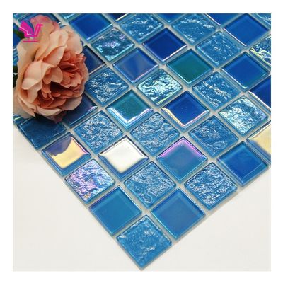 Material de construcción Piscinas azulejos de vidrio estándar Antiderrapante de mosaico para habitación