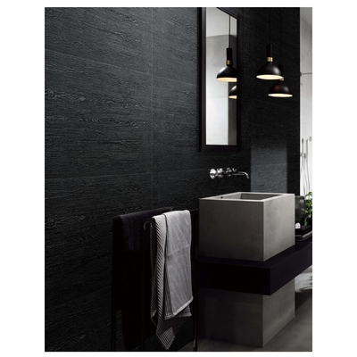 Estilo de diseño moderno azulejos de mármol de carbón negro y dorado para decoración de habitaciones 600 x 600