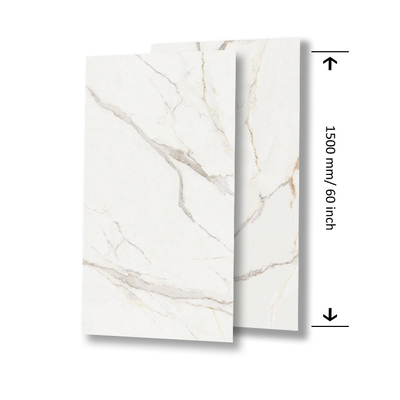 750x1500 Tejas de suelo vitrificadas Carrara Porcelana Tejas de cerámica para cocina y vestíbulo