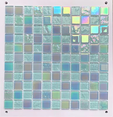 306x306MM Mosaico baño mar azul onda de vidrio Piscina azulejos para la ocasión de la habitación