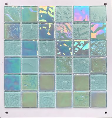 Piscina mosaico mosaico de vidrio azul verde cristalino para y resistente al desgaste
