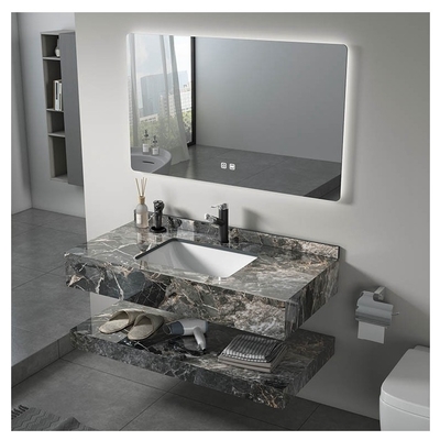 Hotel Baño Vanidad con mostrador de espejo en el moderno diseño Baño Armario de espejos