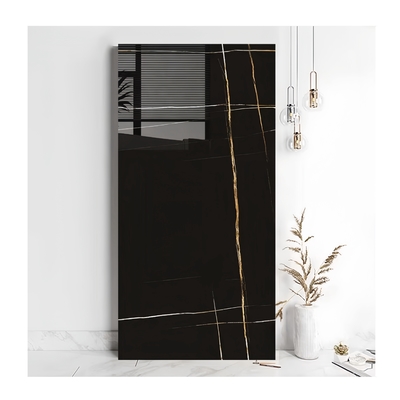 Absorción de agua 0,5% azulejos de mármol negro para la cocina y el baño azulejos tipo azulejos de suelo