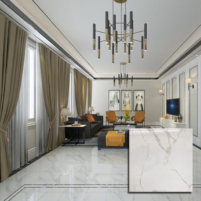 Tejas de cerámica de textura sólida/tejas de suelo de porcelana polaca de granito súper blanco 60x60