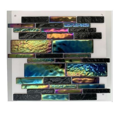 Fácil de instalar mosaico de cristal de vidrio para baldosas de piscina estilo mar Mediterráneo