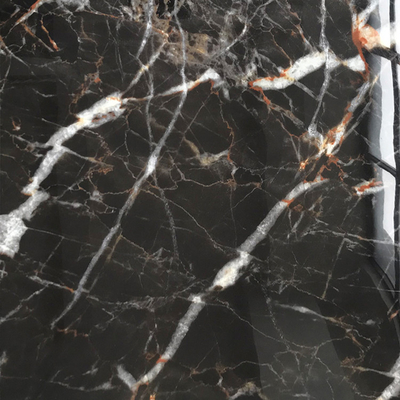 Cristales de porcelana pulida de cristal negro brillante 600x600 para materiales de construcción