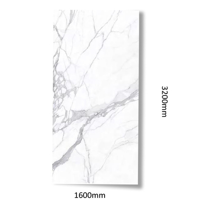 1600x3200mm Pisos de azulejos de mármol con pared de ladrillo Imitación de textura Tamaño extra grande