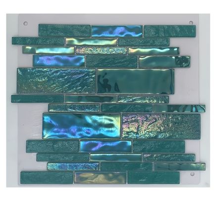 Tejas de piso Mosáico de piscina exterior brillante con patrón de diseño 123 306x306MM