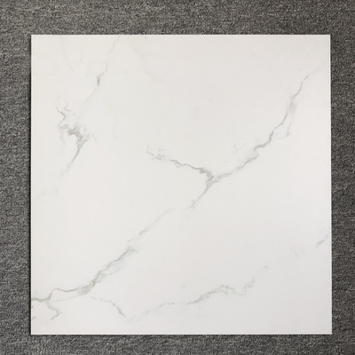 Ingeniería de piedra cristalina Blanco Blanco Carrara Gris Foshan Marmol 24x24 Tiles de espejo Venta