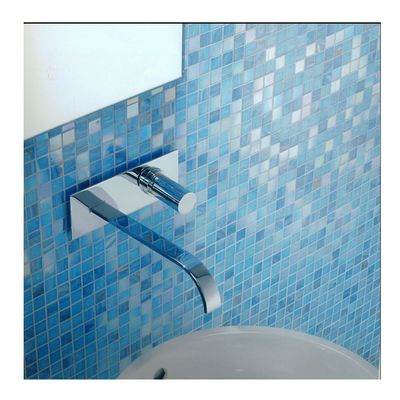 Tejas de piscina de mosaico de vidrio resistente a los ácidos con patrón de delfín hechas a mano en Foshan