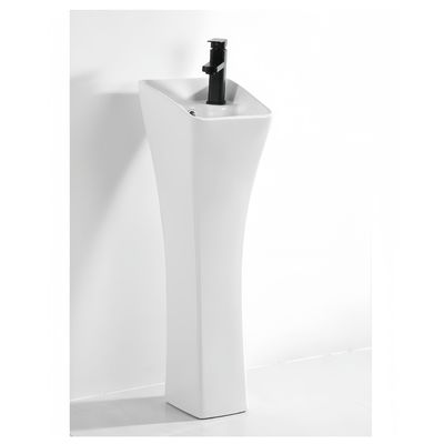 Piedra de lavabo para el baño 680x370x830mm Piedra de cuenca de cerámica de doble descarga