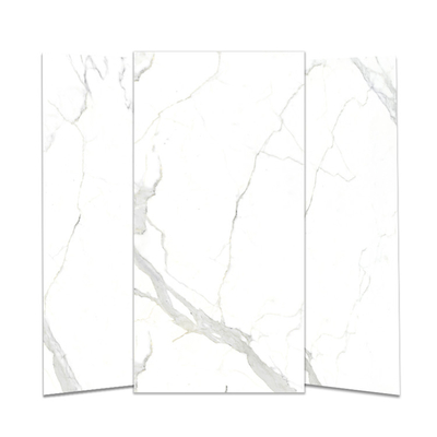 120x60 Calacatta porcelana glaseada de color mármol blanco con características de aislamiento térmico