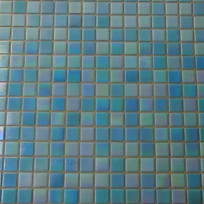 Antibacterial Cuadrado Creativo Blended Blues de vidrio mosaico Piscina azulejos de cerámica