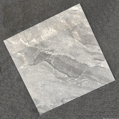 Tejas de porcelana de textura sólida Casa de azulejos de piso gris Salón de azulejos Kajaria azulejos vitrificados