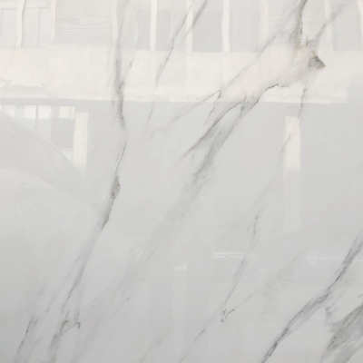 Efecto de mármol porcelana moderna sin resbalón azulejos de suelo cerámico azulejos cerámicos blancos vidriados
