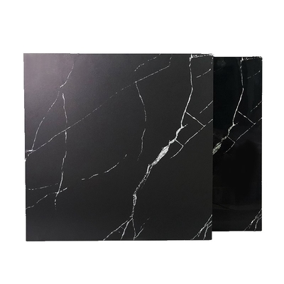600*600 azulejos de suelo de porcelana finalizadas de color negro mate antideslizante con estilo clásico