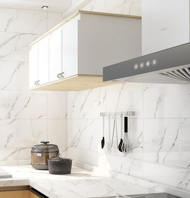 300x600 azulejos de cerámica de pared de piedra interior vitrificado para la cocina moderna de café blanco