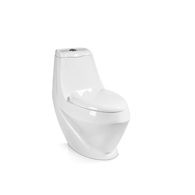 Cisterna superior de aseo de cerámica de una pieza de baño para el conjunto de baño Instalación montada en el piso