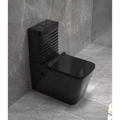 Baño negro de lujo de una sola pieza de sifon para el mercado sudamericano