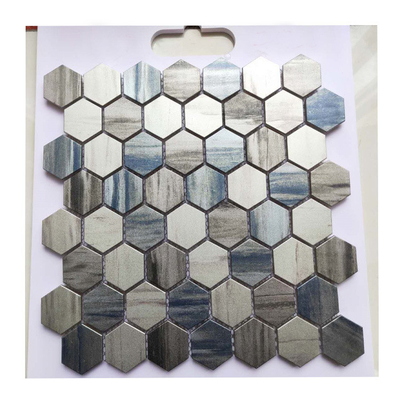 Tejas de pared de baño de mosaico metálico con función resistente a los ácidos y al desgaste
