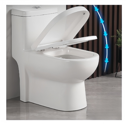 Estilo de diseño tradicional Baño de cerámica moderno Baño de baño de piso montado Baño de una pieza sifónico