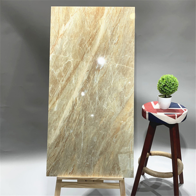 Tejas de suelo de porcelana vidriadas de 600x1200 en brillo brillante para el salón