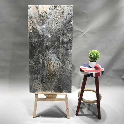 Tejas de cerámica vidriada de color marrón oscuro 60x120 para salón, cocina y baja absorción de agua