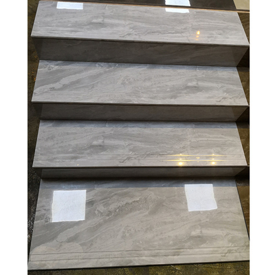 Tejas de escalera vitrificadas Diseño de mármol para materiales de construcción de porcelana moderna