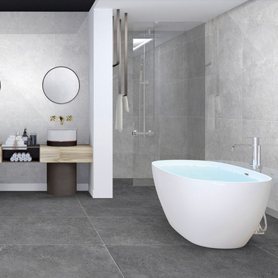 Tejas homogéneas de porcelana exterior mate 60x60 para baños antideslizantes y piso de estacionamiento