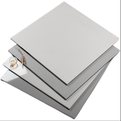 Tejas de porcelana de color gris de alto brillo 60x60 para paredes y pisos interiores modernos