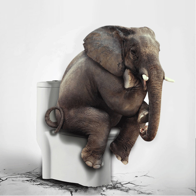 Baño de baño de cerámica de una pieza de estilo occidental