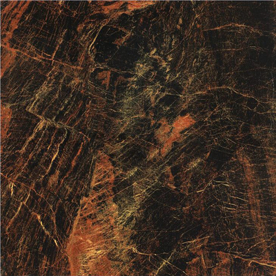 600x600mm especificación del piso brillante negro y rojo porcelana de suelo de azulejos para el suelo moderno