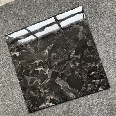 Tejas de cocina de cerámica de mármol en blanco y negro 60 x 60 tejas vitrificadas con diseño