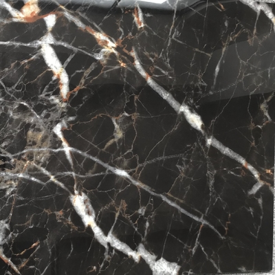 Tejas de porcelana de mármol negro y gris sedoso La adición perfecta a los interiores modernos