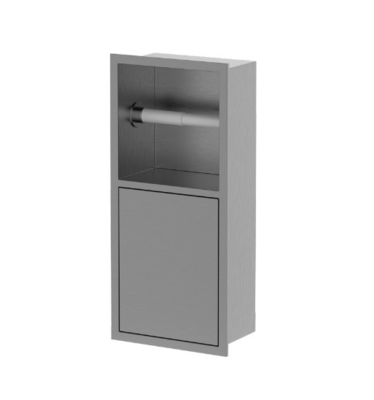 Nicho de cepillo de baño de diseño moderno de acero inoxidable pulido o mate para baños